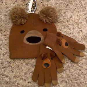 Hat and glove set
